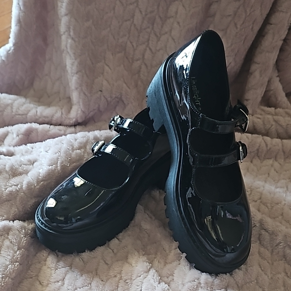 Black Patent Leather Mary Jane Shoes